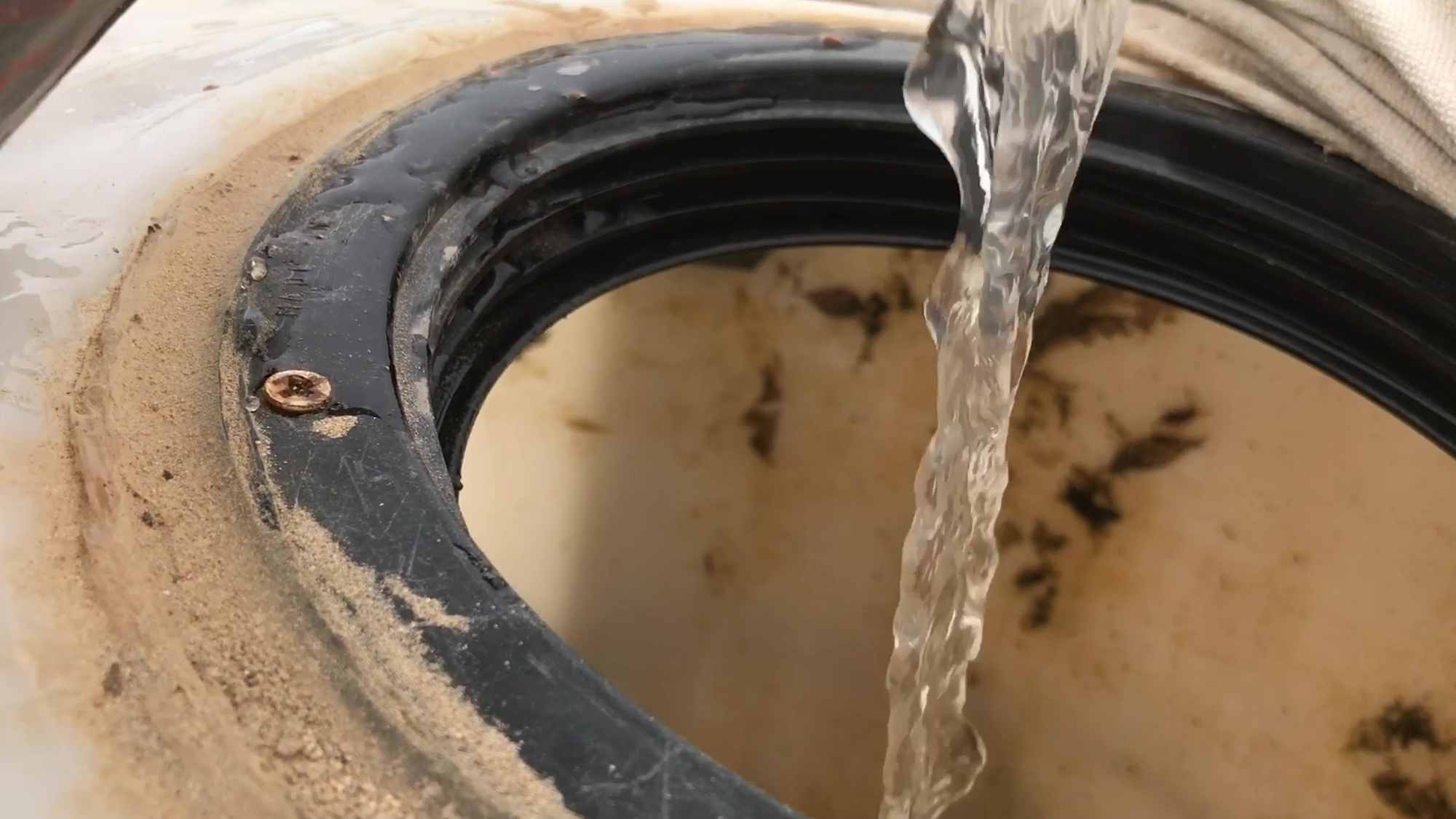 11 Pouring Rain Water Into Irrigation Storage Tank