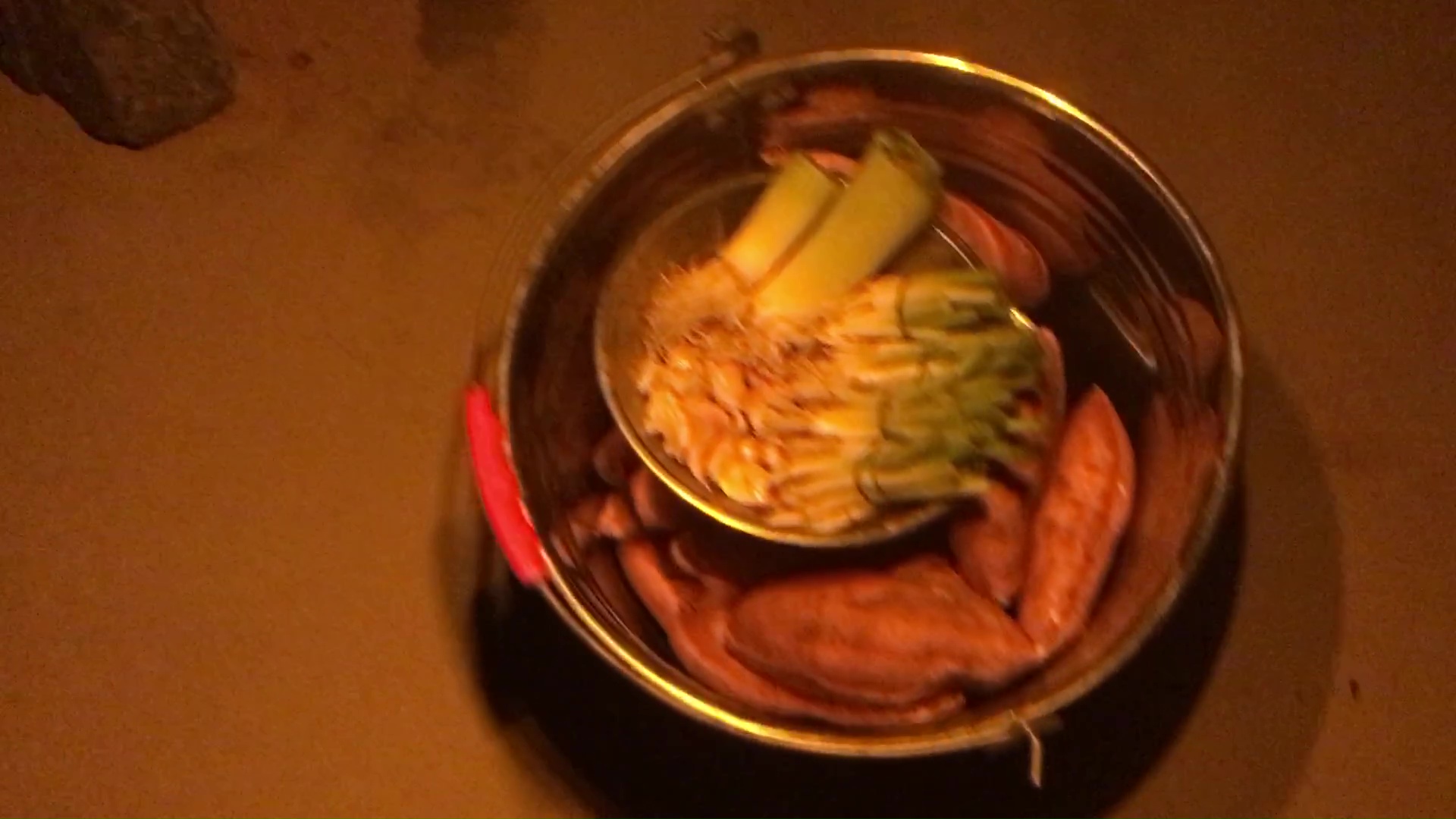 13 Metal Bucket Filled With Plantable Produce From The Grocery Store