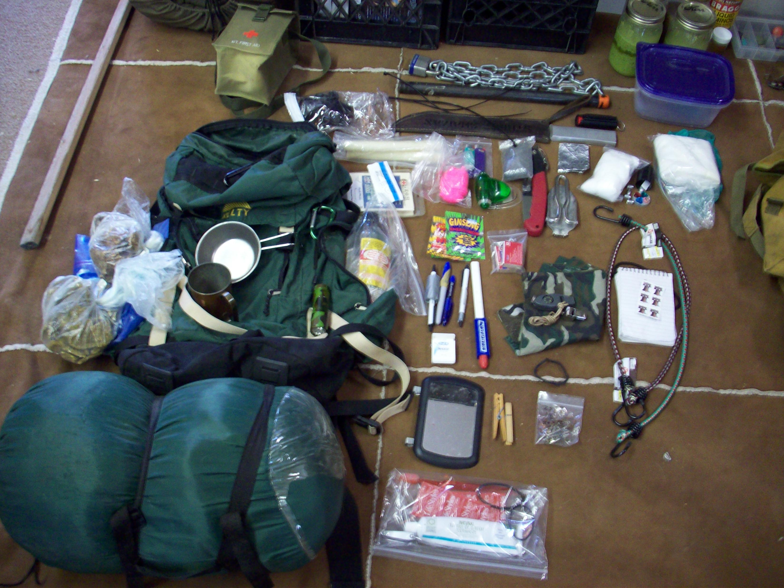 14 Emergency Evacuation Drill Inventory and Repacking of Bug Out Bag 04