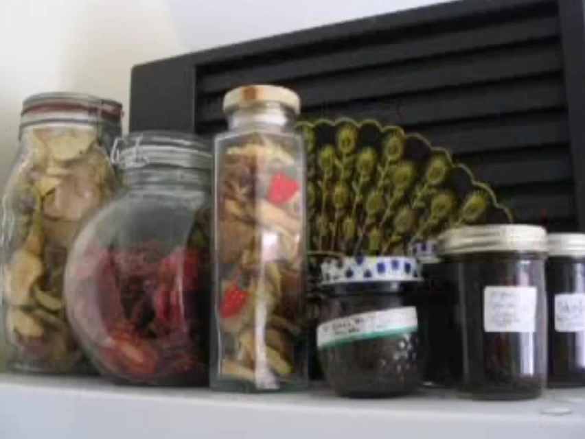 Dehydrating And Glass Jar Storage Of Rescued Produce