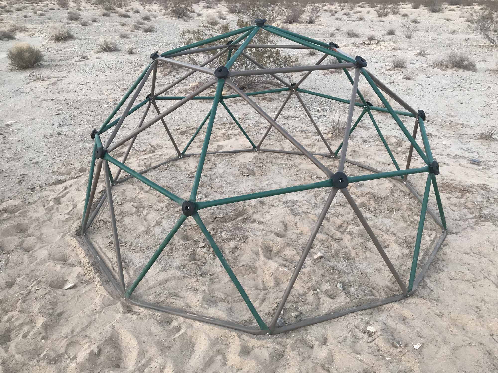 Desert Bonsai Food Forest Garden Geodesic Dome Build 1