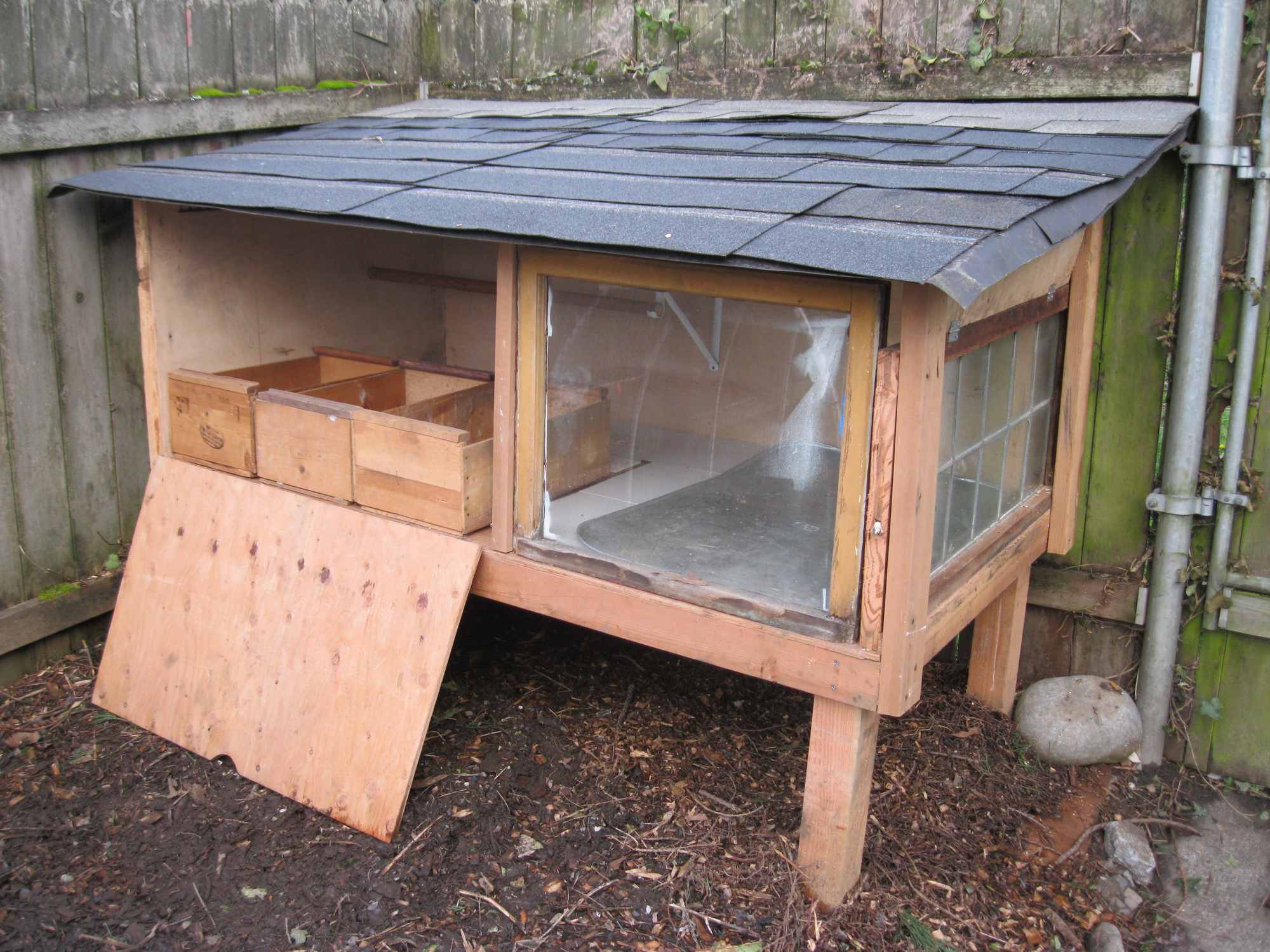 Salvaged Lumber Urban Backyard Chicken House