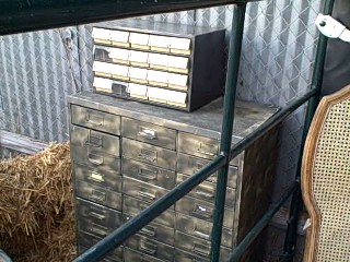 Seed Storage Shelving System in the Survival Garden