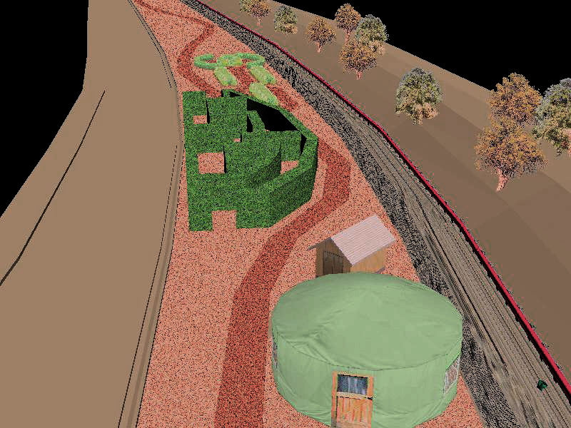 Vacant City Lot Permaculture Design Proposal 3D Graphics